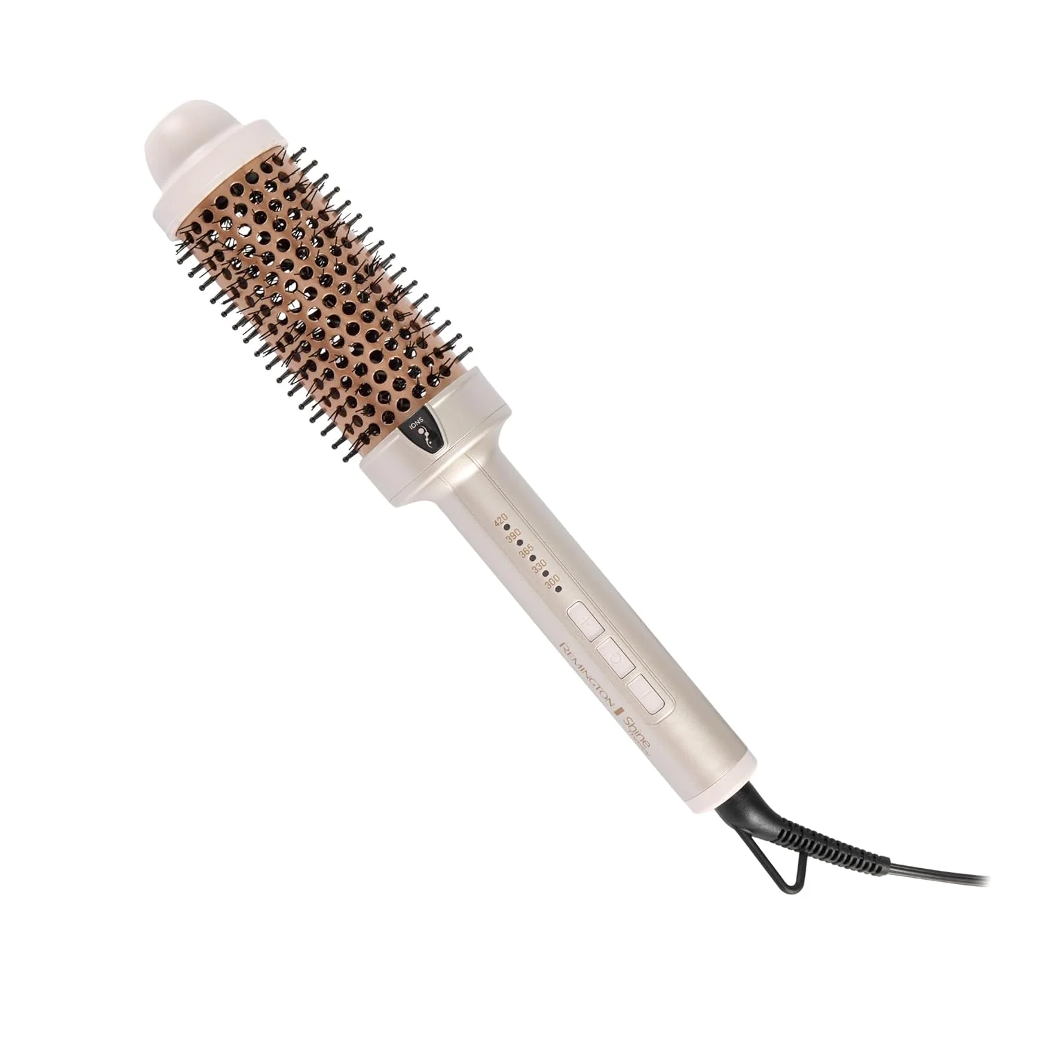 Remington Shine Therapy 1.75 Thermal Styling Brush. Ionic Ceramic Barrel with Argan Oil & Keratin Infusion. Anti-Frizz Volumizing Hair Styler. 5 Digital Heat Settings 300?C420??F